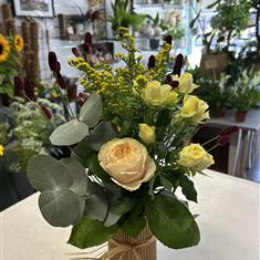 Jam jar flowers 